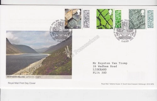 GB ROYAL MAIL FDC 2022 NORTHERN IRELAND REGIONAL STAMPS DEFINITIVES TALLENTS