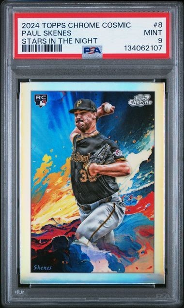 2024 Topps Chrome Cosmic #8 Paul Skenes Stars in the Night PSA 9 MINT Rookie RC