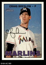 2016 Topps Heritage #569 Craig Breslow Marlins 8 - NM/MT