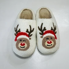 Katydid Reindeer Red Nose Slippers Women's Size 10 New with Tag Christmas