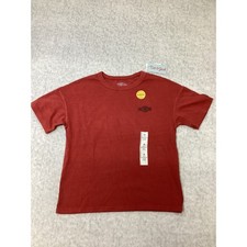 Cat Jack Boys Brick Red Oversized Short Sleeve Graphic T-Shirt Size M 8 NWT