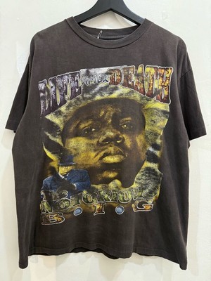 Rare 90S The Notorious B.I.G Life After Death T-Shirt Black Biggie Big Bigie Mem