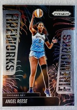 2025 WNBA Panini Prizm Fireworks ANGEL REESE Sky 11 🏀 NEW in Protector
