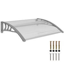 Outsunny Door Canopy Awning Outdoor Window Rain Shelter for Door 100 x 75cm