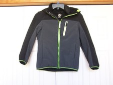 BOYS ZEROXPOSUR BLACK/GRAY WINTER JACKET WITH HOOD SIZE 8