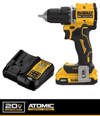 DEWALT ATOMIC 20-Volt Cordless Compact 1/2 in. Drill/Driver Kit w/ 2.0Ah Battery