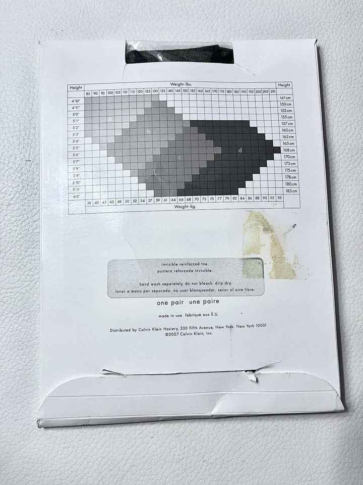 Calvin Klein Micro Texturizado, Talla B, Negro, Puntera Reforzada Invisible (NUEVO) Foto 2 de 2