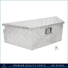 39"×16.5"×12" Trailer Tongue Aluminum Tool Box Truck Bed Underbody Storage +Lock