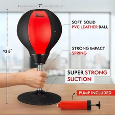 Desktop Punching Bag – Heavy-Duty Stress Buster with Strong Suction Base | Fun O