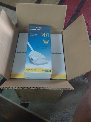 2USat P6 Mini Android TV Box 64GB White Dual Band Dual Antenna