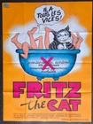 FRITZ THE CAT  Ralph Bakshi 1st release ORIGINAL french LARGE movie poster