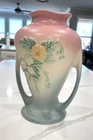 Vintage Double Handled Hull Art Pottery Vase W-12- 9 1/2" -  Wildflower Pattern
