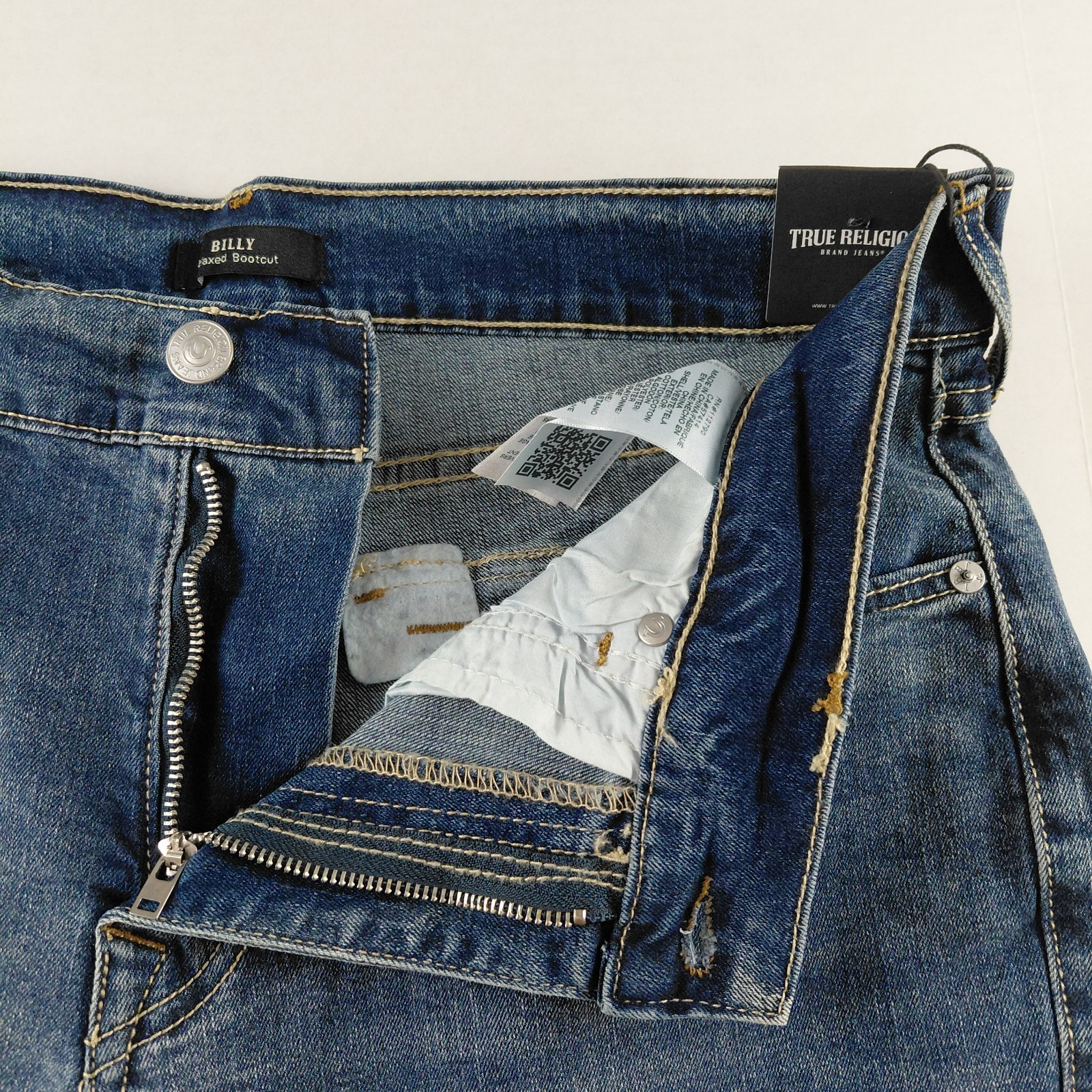 True Religion Billy Relaxed Bootcut Jeans Men's Size 33 Medium Cozy Fireside thumbnail 7