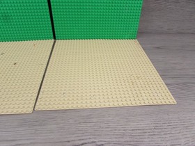 LEGO Baseplate Base Plates 32x32 blue Tan and  Green  10"x10" Lot of 4