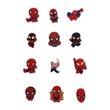 Set Of 12 Spider Man Jibbitz Croc Charms