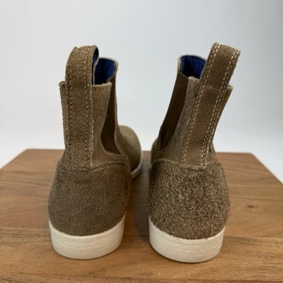 New Mens Bed Stu Vasari Taupe Distressed Suede Ankle Chelsea  display picture 1