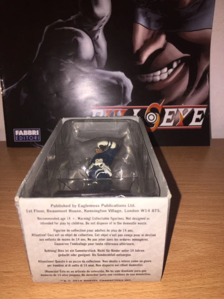 Eaglemoss 经典漫威雕像系列 N. 25 BULLSEYE 完好带盒 + 小册子 2010 — 第 3/3 张图片