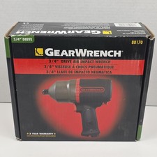GearWrench 88170 3/4" Drive Air Impact Wrench, 1800 Ft/lb Breakaway Torque, NOB