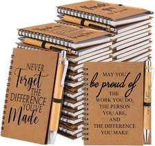 40 Sets Spiral Notebooks Employee Appreciation Gifts Bulk Inspirational Journals