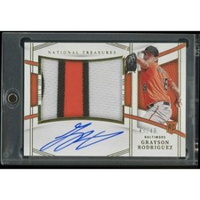 2023 Panini NT Grayson Rodriguez Rookie Material Signatures Gold #/49