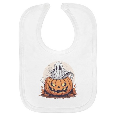 Baby-Lätzchen 'Pumpkin & Ghost' aus weicher Baumwolle (BI00073834)