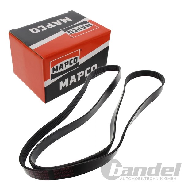 Mapco Keilrippenriemen 2190Mm Passend FüR MERCEDES-BENZ C-KLASSE CLC-KLASSE CLK-image