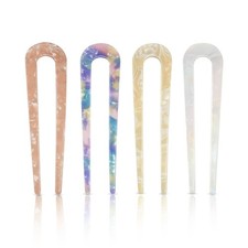 4PCS Hair Pins Clips U Hair Sticks French Hair Pin Hairstyle for Bun Women Girls