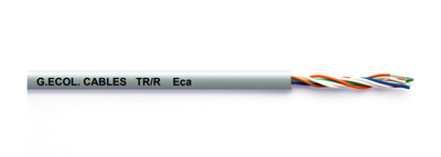 G.Ecol.Cables Telefonkabel 0,6mm Durchmesser 250m grau - TRR-3C/B250