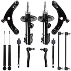 Front Rear Shocks Absorber Control Arms Tie Rods Sway Bar For 06-15 Toyota Yaris