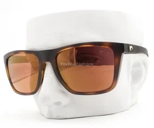 Costa Del Mar Mainsail XL Sunglasses Matte Tortoise Polarized Gold Glass w/case