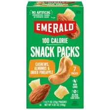 Emerald Nuts 100 Calorie Snack Packs Cashews, Almonds & Dried Pineapple