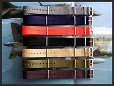 22mm Blue NATO G10 nylon Pilot watchband RAF pilot strap Bond IW SUISSE 18 20 24
