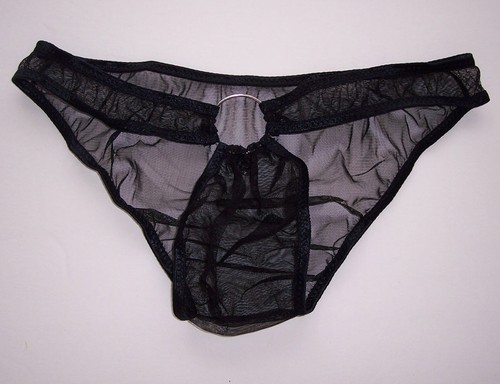 K332 Hot Sexy Men Mesh C-thru Pouch Bikini w Ring Color - Picture 2 of 9