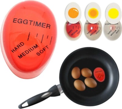 Eieruhr Ei Uhr zum Mitkochen (Farbwechsel) für perfekte Eier Egg Timer