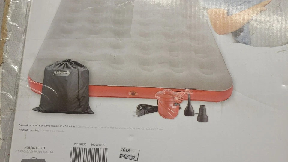 Coleman Quick Bed Air Mattress Queen Size Includes Electric Pump - Image 3 of 4