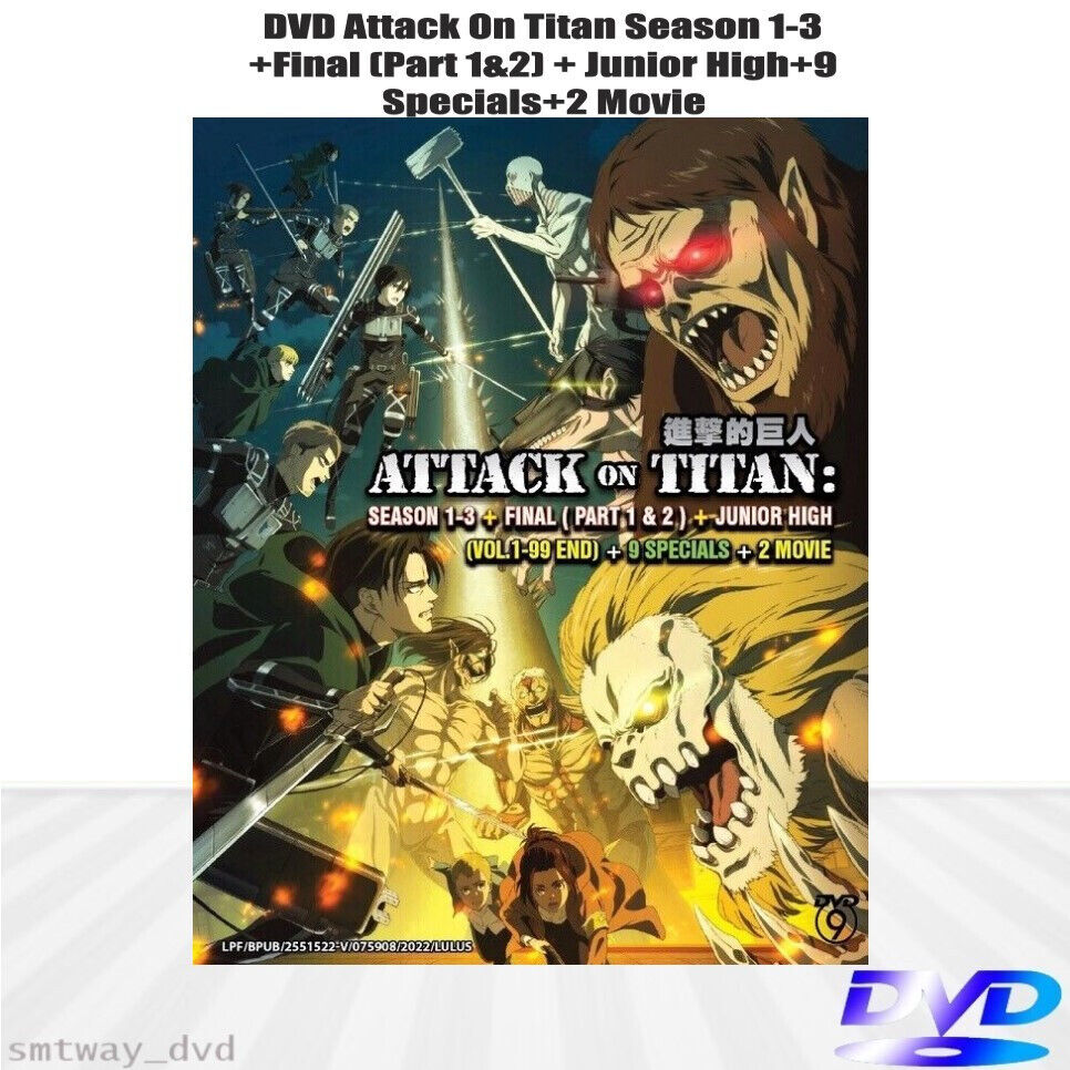 Preços baixos em Attack on Titan 1 Temporada DVDs