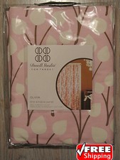 DWELL STUDIO Pink White Flowers OLIVIA Baby Girl Curtain Panel Target NIP