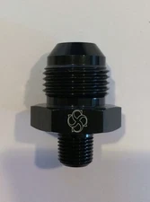 V42 -8AN Flare to 1/8 NPT Adapter AN Fitting BLACK
