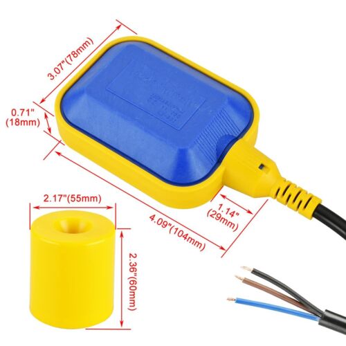 ZYIY Controller livello acqua interruttore galleggiante con cavo 3 m per pompa sommergibile - Foto 2 di 8