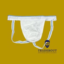 2(X)ist 2xist men white cotton stretch jock strap jockstraps underwear S M L XL