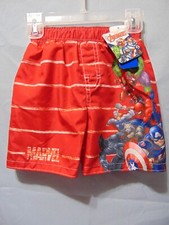 Marvel AVENGERS Size 2T Boy's Swim Trunks w/ Lining UPF 50 New w/ Tags 