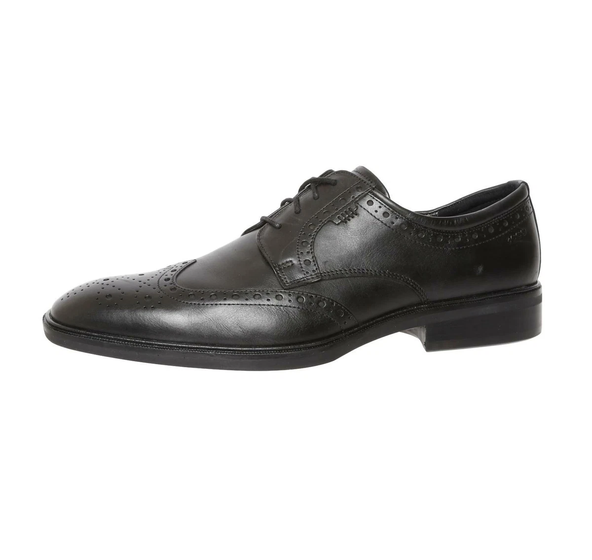 ECCO Illinois Black Wingtip Oxfords N1820 Size 45 EUR US 11