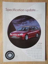 FORD MONDEO ST24 & GHIA X 1997 UK Mkt Specs Update Sales Leaflet Brochure