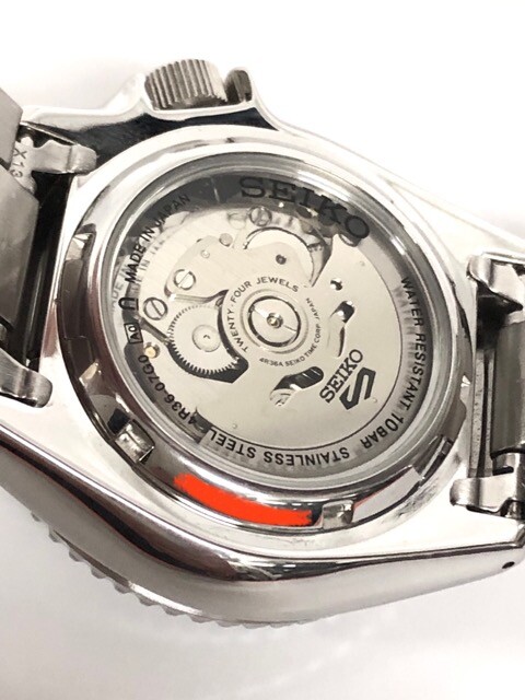 Seiko 5 Sports 4R36-07G0 Day Date St.Steel Black Slv 10 Bar Seiko 5 Sports 4R36-07G0 Day Date St.Steel Black Slv 10 Bar