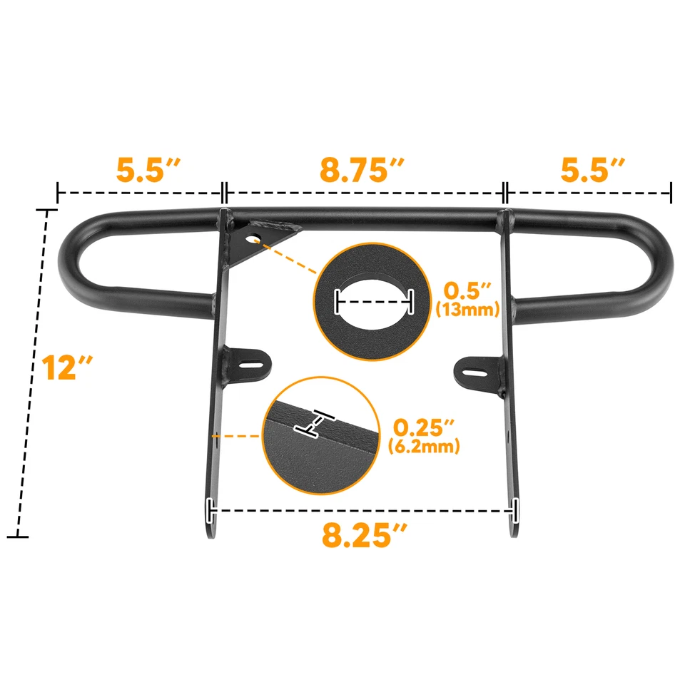 Heavy Duty Steel Rear Grab Bar For Yamaha YFS200 Blaster 1988-2006 rear bumper - Image 4 of 4