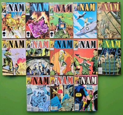 Huge Lot Of 13 THE 'NAM 2-4 19-26 31 32 Comic Books High Grade VF+ Copper Age 