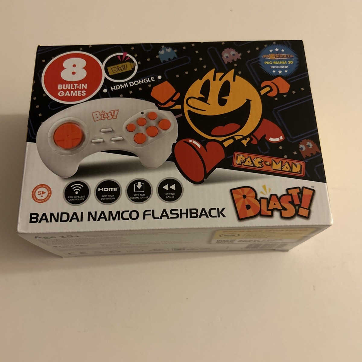 Bandai Namco Flashback Blast PAC-MAN Built-In Games Retro Classic HDMI  Pacman