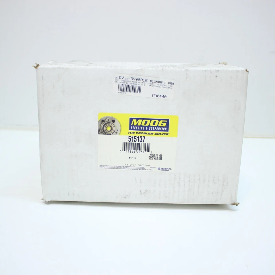 Conjunto de cojinete de rueda y buje MOOG 515137 para Nissan NV1500 NV2500 NV3500 12-19 Foto 2 de 4