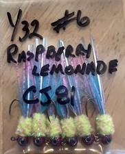 Hand Tied Hackle Tail Crappie Jigs Made in The USA 1/16th Ounce #4 or 6 Hook New