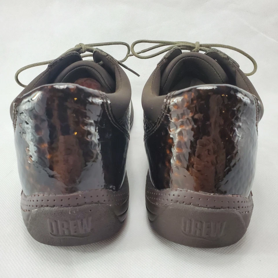 DRAW TULIP 10202-8F женские коричневые металлические с принтом рептилии диабетические туфли размер 7 M - Изображение 3 из 4